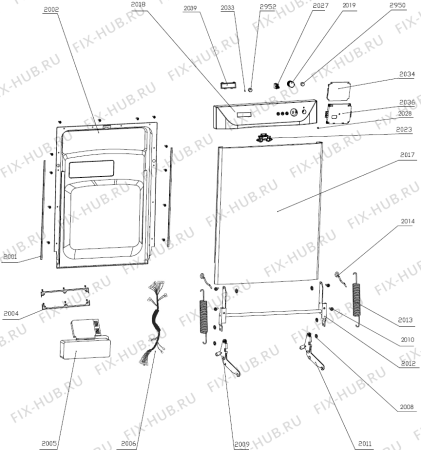 Схема №1 GS63211BXC (294315, PMS60S) с изображением Дверца для посудомоечной машины Gorenje 306406