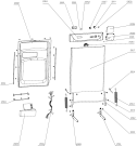 Схема №1 GS63211BXC (294315, PMS60S) с изображением Дверца для посудомоечной машины Gorenje 306406