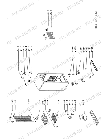 Схема №1 ARL073 ARL 073/IG с изображением Запчасть для холодильной камеры Whirlpool 481946248241