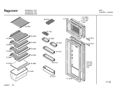 Схема №2 5FS5320 с изображением Дверь для холодильной камеры Bosch 00234978