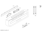 Схема №2 SN26T596GB с изображением Передняя панель для посудомоечной машины Siemens 00706758