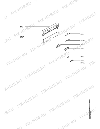 Схема №1 FAV60850I-M с изображением Модуль (плата) управления для посудомойки Aeg 973911234669027