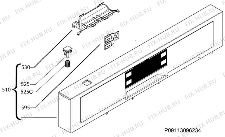 Схема №2 F56332UM0 с изображением Блок управления для электропосудомоечной машины Aeg 973911526143020
