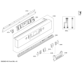 Схема №2 SMU86M25DE с изображением Передняя панель для посудомоечной машины Bosch 00678568