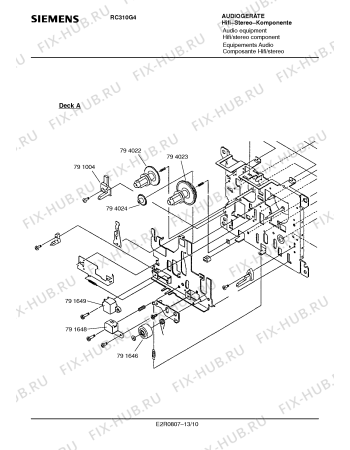 Схема №4 RC310G4 с изображением Кнопка для звукотехники Siemens 00791015