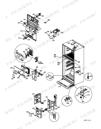 Схема №1 WSR 12 IX с изображением Колёсико для холодильной камеры Whirlpool 482000002086