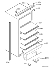 Схема №1 SKB41011AS с изображением Полка для холодильника Aeg 2651077253