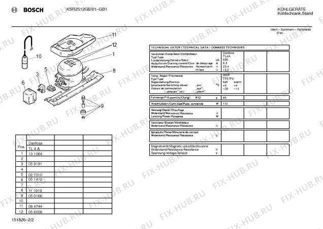 Взрыв-схема холодильника Bosch KSR2512GB - Схема узла 02