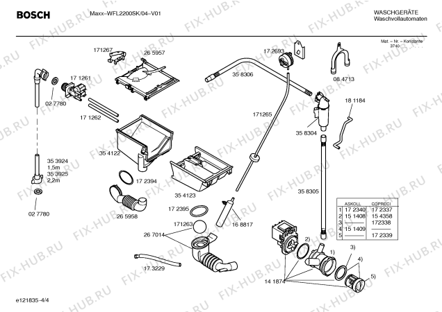 Схема №2 WFL2200SN maxx с изображением Панель управления для стиралки Bosch 00356478