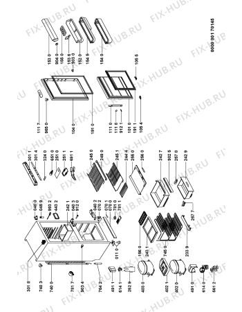 Схема №1 CBSE 3750 с изображением Дверь для холодильника Whirlpool 481241828512