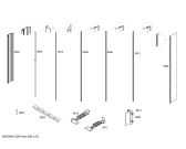 Схема №1 T24IW50NSP с изображением Кронштейн для холодильника Bosch 00662825