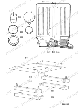 Схема №2 GS 4996 G/BL с изображением Фиксатор для посудомоечной машины Whirlpool 481245819073