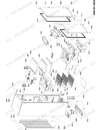 Схема №1 WBE3412 A+N с изображением Электролиния для холодильника Whirlpool 480132101734