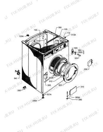Взрыв-схема стиральной машины Zanussi FLS832C - Схема узла Section 2