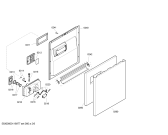 Схема №1 SGU57M45AU с изображением Передняя панель для электропосудомоечной машины Bosch 00448695