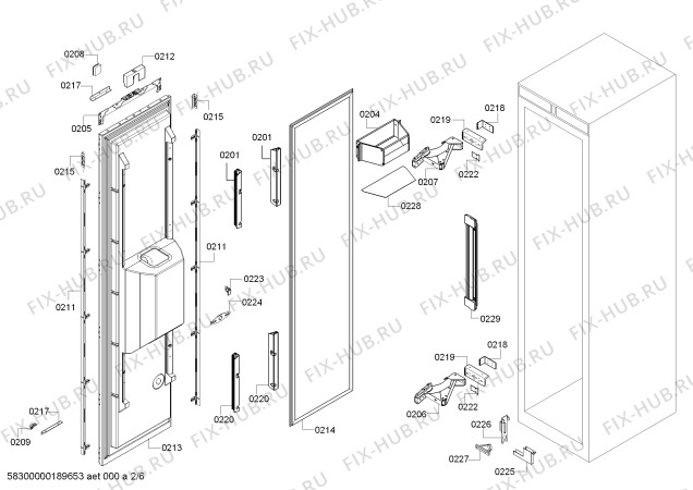 Схема №3 RF413300 Gaggenau с изображением Вставная полка для холодильной камеры Bosch 00749184