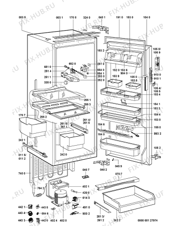 Схема №1 KRIK 2209/A с изображением Микрокомпрессор для холодильника Whirlpool 481236038769