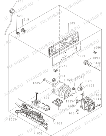 Схема №2 D8564G (411561, SP10/322) с изображением Декоративная панель для стиралки Gorenje 411689