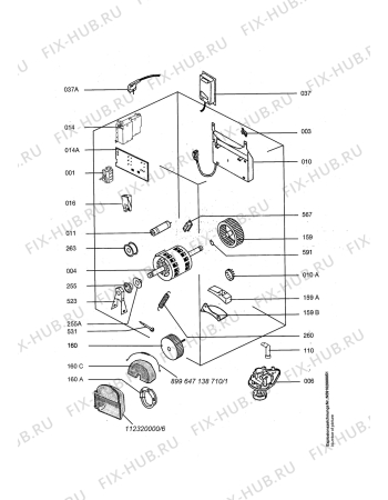 Схема №1 LTH57560 с изображением Модуль (плата) для стиралки Aeg 1125370302