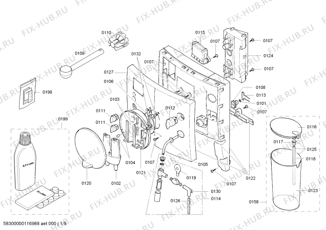 Схема №2 TK68009 Surpresso S65 с изображением Емкость для кофеварки (кофемашины) Siemens 00438608