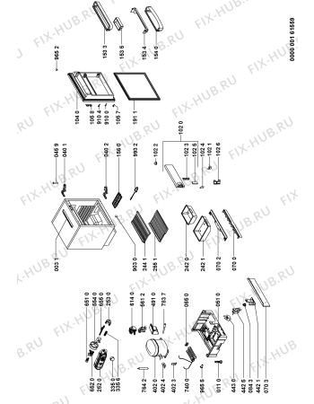 Схема №1 LPR1632 (F091273) с изображением Наставление для холодильника Indesit C00357595