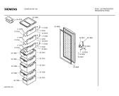 Схема №1 GS28E422 с изображением Передняя панель для холодильной камеры Siemens 00434596