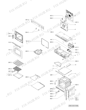 Схема №1 AKL470/WH с изображением Обшивка для духового шкафа Whirlpool 481945359188