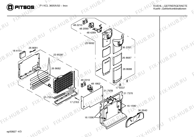 Схема №1 P1KCL3605A с изображением Панель управления для холодильной камеры Bosch 00219332