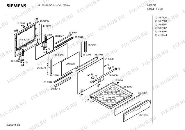 Схема №2 HL56229SC с изображением Инструкция по эксплуатации для духового шкафа Siemens 00590884