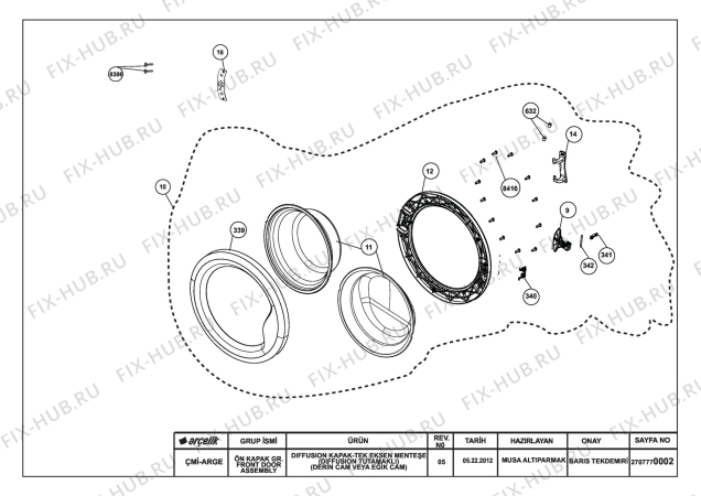 Схема №3 BEKO WMD 76125 (7148981100) с изображением Инструкция по обслуживанию для стиралки Beko 2820520542