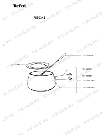 Взрыв-схема скороварки Tefal 7850342 - Схема узла 78503EGB.__2