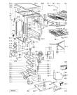 Схема №1 GSF 5243 WS с изображением Обшивка для посудомойки Whirlpool 481245370403