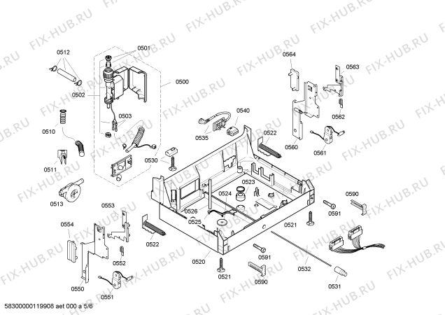 Схема №1 SHX46L06UC Bosch с изображением Кнопка для посудомойки Siemens 00425171