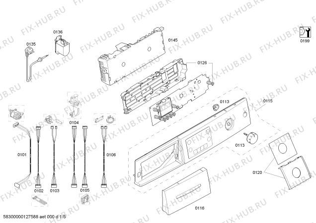 Схема №3 WAS287B1EU Logixx 8 Sensitive aquastop Stain Automatics с изображением Вкладыш для стиральной машины Bosch 00644802
