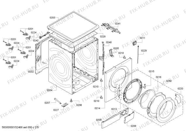 Схема №1 WAS32391NL Bosch Logixx 8 VarioPerfect aquastop с изображением Панель управления для стиралки Bosch 00701874