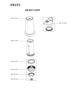 Схема №1 KB180111/M70 с изображением Часть корпуса для электромиксера Krups MS-651448