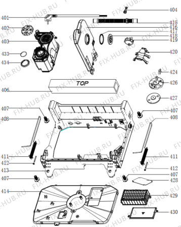 Взрыв-схема посудомоечной машины Gorenje GS62010SUK (588564, WQP12-7605V) - Схема узла 04