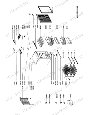 Схема №1 CI-40/1 с изображением Обшивка для холодильника Whirlpool 481944278445