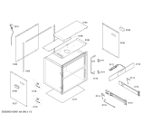 Схема №2 HSN244060W с изображением Внутренняя дверь для стерилизатора Bosch 00667384