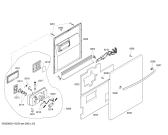 Схема №1 SHX56B02UC с изображением Внешняя дверь для посудомойки Bosch 00239315