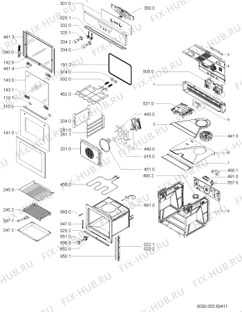 Схема №1 AKZ510IX (F091146) с изображением Инструкция по эксплуатации для плиты (духовки) Indesit C00363990
