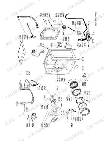 Схема №1 AWG 912 D F с изображением Декоративная панель для стиральной машины Whirlpool 481246469414