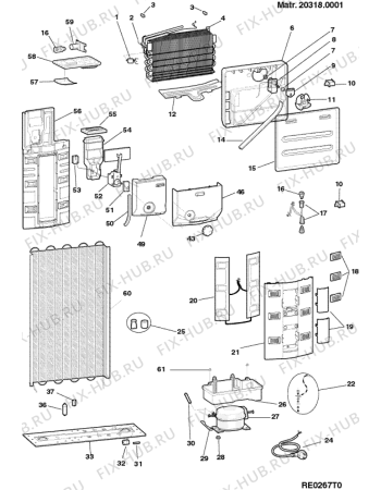 Схема №1 MTM0812FHA (F054329) с изображением Рамка для холодильной камеры Indesit C00533020