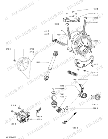 Схема №2 WWCR 9230/1 B с изображением Рукоятка для стиральной машины Whirlpool 481010485547