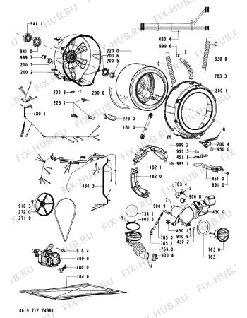 Схема №2 WAB 1211 SW с изображением Обшивка для стиралки Whirlpool 481010417139