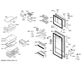 Схема №2 KDN40A43 с изображением Дверь для холодильника Bosch 00249684