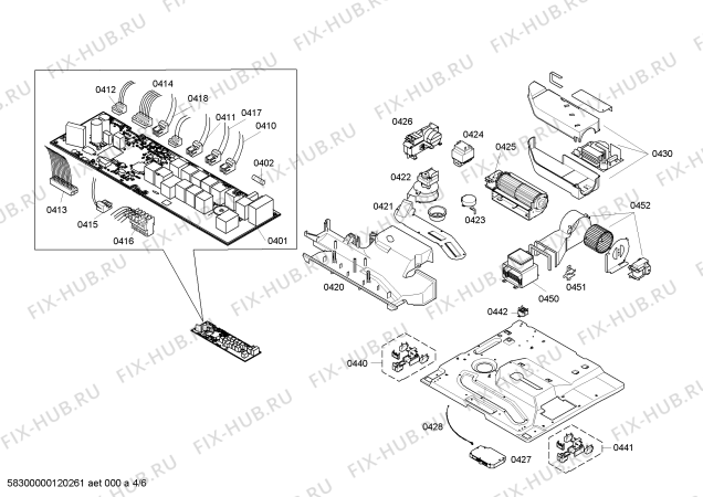 Взрыв-схема плиты (духовки) Bosch HBC86P751 - Схема узла 04