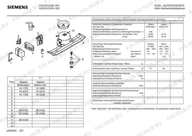 Схема №1 KG32S72 с изображением Панель для холодильника Siemens 00298707