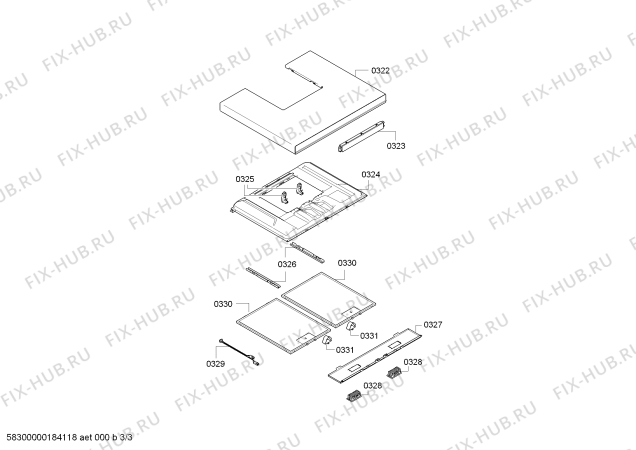 Взрыв-схема вытяжки Siemens LC68BA572S Siemens - Схема узла 03
