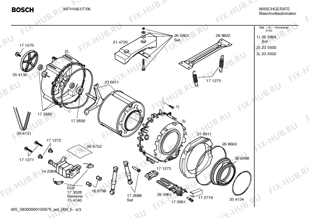 Схема №3 WFH1661IT Maxx Easy WFH 1661 с изображением Ручка для стиралки Bosch 00493366